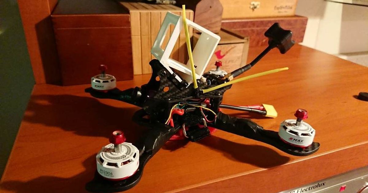 giro runcam3 iflight transframe x5 quadro Armação Sr Pod baixar livre stl modelo printablescom 3d modelos aparelhos foto vídeo iflightix5 3D print model - Mito3D