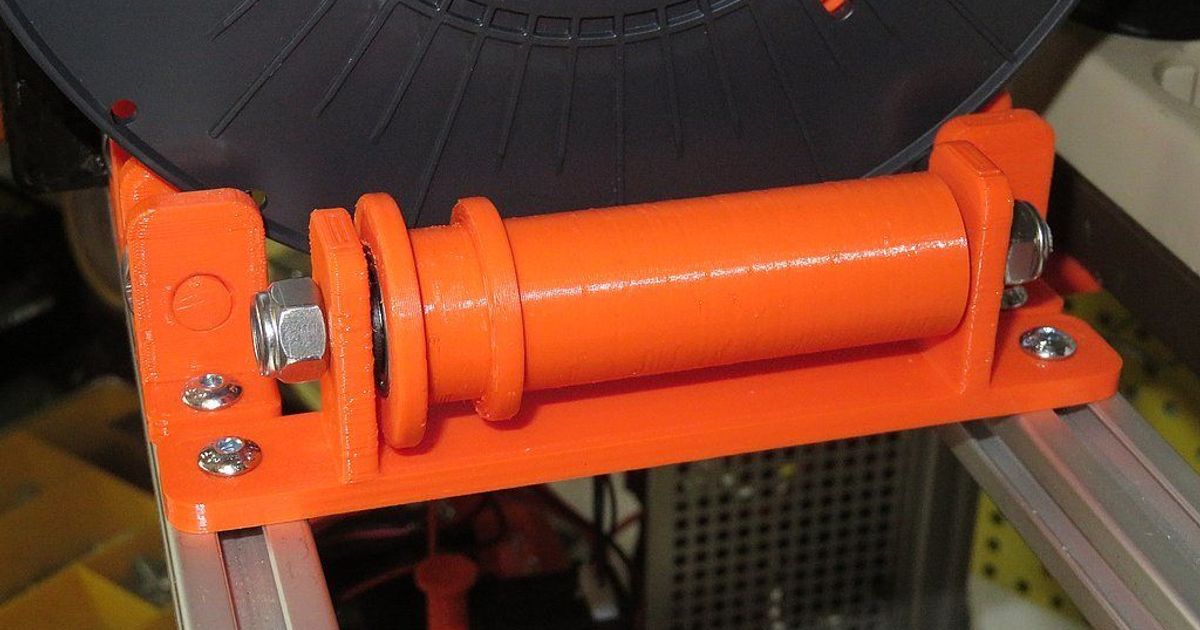 universal filament spool holder v2 3d-muc download free stl model printablescom 3d models printers accessories filamentspoolholder spoolholder 3D print model - Mito3D