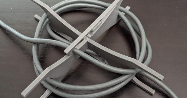 simple wire cable organizer reel shortener drkmstr download free stl model printablescom 3d models hobby & makers organizers cablereel 3d print model - Mito3D