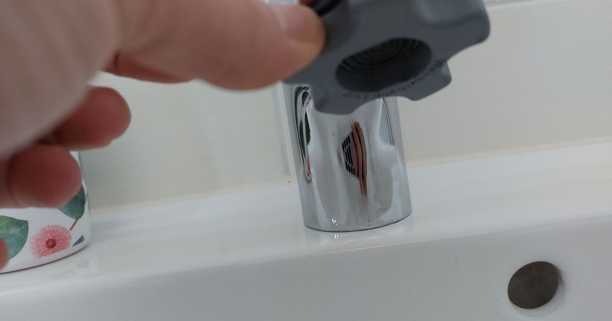 rubinetto aeratore misto senschl ssel acqua hne cura 347 Scarica gratuito stl modello printablescom 3d Modelli domestico bagno wasserhahn male attrezzo 3D print model - Mito3D