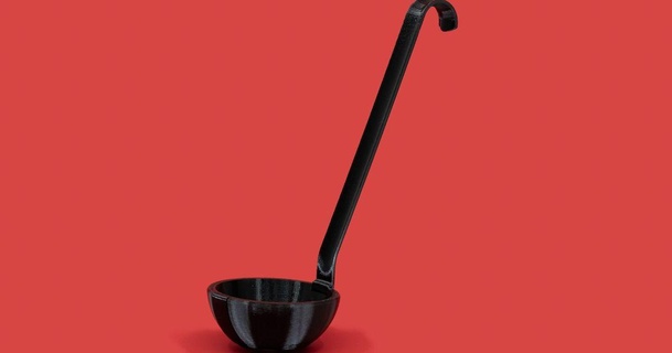 large functional ladle - supports glue required luckyresistor download free stl model printablescom 3d models hobby & makers tools dipper nosupport petg pla 3d print model - Mito3D