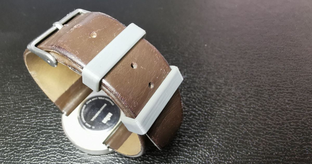remplacement retenant sangle 22mm bracelet regarder oba Télécharger libre stl modèle imprimablescom 3d modèles mode accessoires rechange pièces montre 3D print model - Mito3D