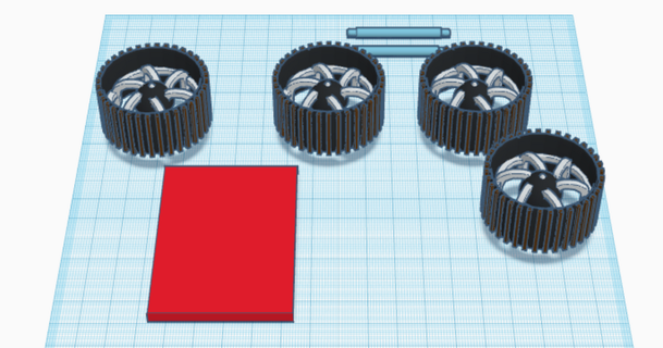 simple rover chassis rocket printer download free stl model printablescom 3d models gadgets 3d print model - Mito3D