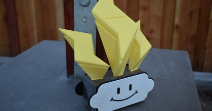 mario kart 8 foudre tasse trophée brent conception Télécharger libre stl modèle imprimablescom 3d modèles art sculptures Mario Kart sculpture 3d print model - Mito3D