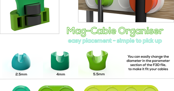 mag cable organisateur Thomas animé Télécharger libre stl modèle imprimablescom 3d modèles loisir fabricants organisateurs porte câble gestion câbles aimant magnétique 3d print model - Mito3D