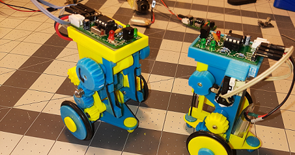 soltero motor orientable revisado robot juguete rick100 descargar gratis stl modelo imprimiblescom 3d modelos juguetes juegos arduino attiny85 l9110s pinchazo 3d print model - Mito3D