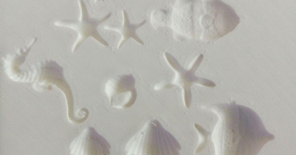 sea life mold stars seahorse shells pinillos download free stl model printablescom 3d models household kitchen chocolate dough fondant playdough 3d print model - Mito3D