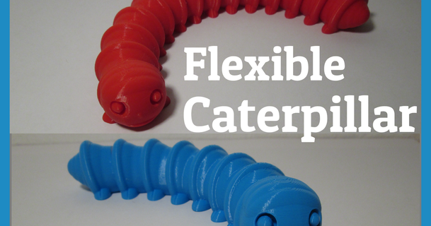 flexible caterpillar versions mrhanjak download free stl model printablescom 3d models toys & games centipede 3d print model - Mito3D