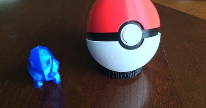 pokeball ouvre ferme embrayage Télécharger libre stl modèle imprimablescom 3d modèles jouets Jeux Balle bouton Pokémon pokémons 3d print model - Mito3D