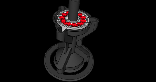 monoprice delta pro spool spinner 2020 lake 3d download free stl model printablescom models printers - upgrades bearings 3d print model - Mito3D
