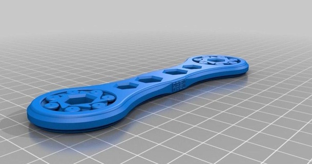 reversible ratchet wrench 8mm 10mm + multi-tool lake 3d download free stl model printablescom models hobby & makers tools drewbrew tool 3d print model - Mito3D