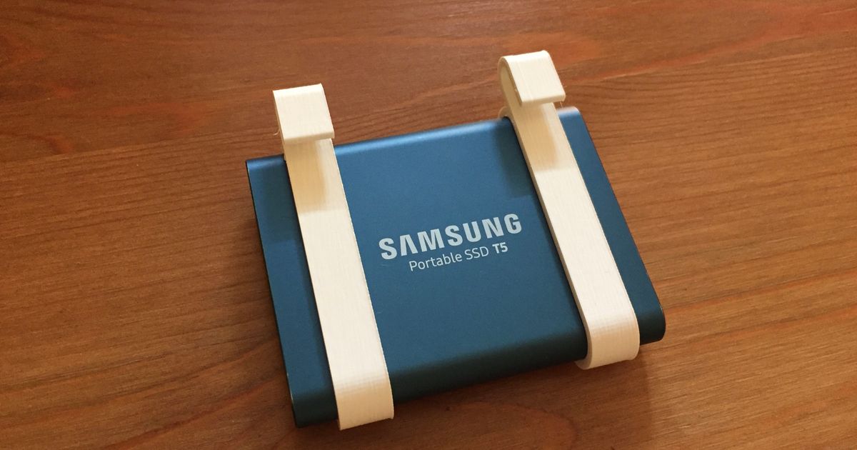 samsung t5 ssd suporte computador portátil Sandberg baixar livre stl modelo printablescom 3d modelos aparelhos computadores 3D print model - Mito3D