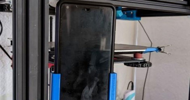 phoneholder 2020 2040 extrusion friger heleneto download free stl model printablescom 3d models printers accessories 2020extrusion 2020mount creality crealityender3 ender3 3d print model - Mito3D