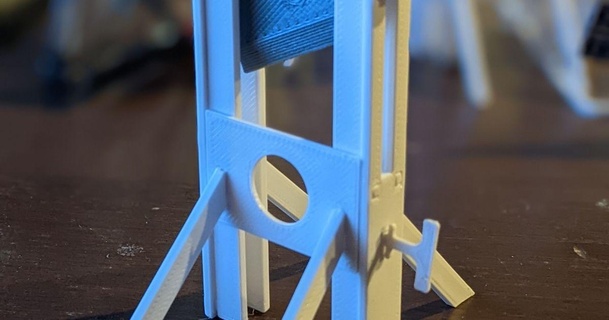 bricolaje diy miniatura guillotina equipo tarjeta modelo severo descargar gratis stl imprimiblescom 3d modelos juguetes juegos miniaturas casa muñecas francés kit 3d print model - Mito3D