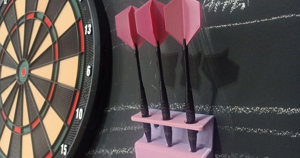 real darts flights - glue needed fast emergency print piotrrago download free stl model printablescom 3d models sports & outdoor indoor dart sport 3d print model - Mito3D
