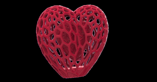 flotante corazón 3d impresora estrés prueba e3d descargar gratis stl modelo imprimiblescom modelos impresoras competencia diseño imposible revo 3d print model - Mito3D