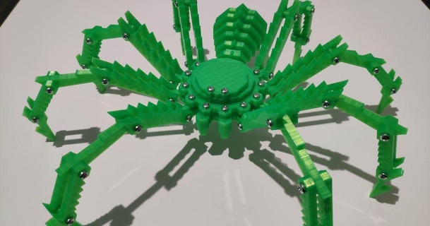 mécanique araignée 3dpeter Télécharger libre stl modèle imprimablescom 3d modèles jouets Jeux bâtiment mecha robot 3d print model - Mito3D
