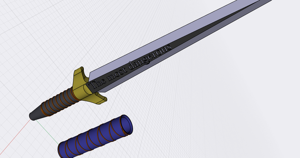 épée stylo tn 3d objekte Télécharger libre stl modèle imprimablescom modèles gadgets 3d print model - Mito3D