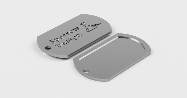 cane etichetta passero design Scarica gratuito stl modello printablescom 3d Modelli moda Accessori medaglietta riconoscimento piatto tag 3d print model - Mito3D
