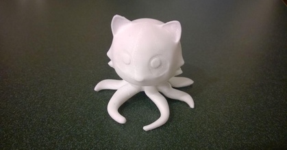 tentacle kitty dt download free stl model printablescom 3d models toys & games action figures statues tentacles tentaclekitty 3d print model - Mito3D