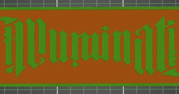 Illuminati ambigram ejderha indir Bedava stl model printablescom 3d modeller Sanat tasarım 2d tabaklar logolar 3d print model - Mito3D