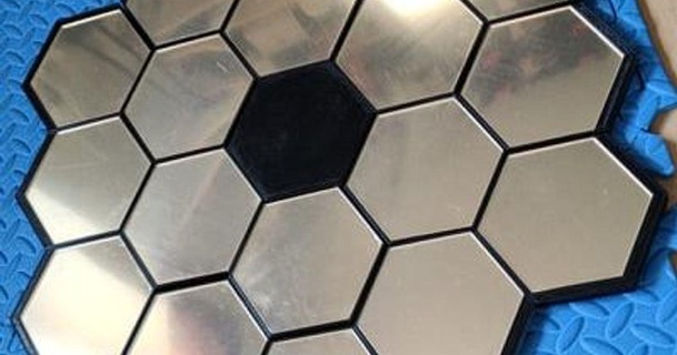 jwst mirror 100x115 hexagons mcko download free stl model printablescom 3d models art & design wall-mounted space telescope 3d print model - Mito3D