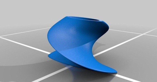 abstrait courbe vase modèle drtaly Télécharger libre stl imprimablescom 3d modèles Ménage maison équipement spirale spiralé 3d print model - Mito3D