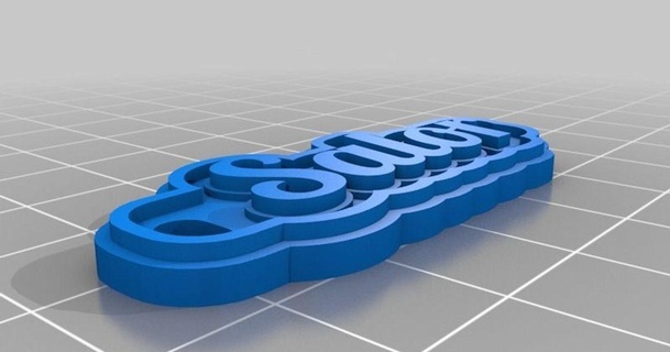 customized multiline tag keychain drtaly download free stl model printablescom 3d models fashion accessories 3d print model - Mito3D