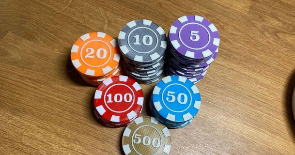 poker cips çift renk yazıcılar btr3d indir Bedava stl model printablescom 3d modeller oyuncaklar oyunlar yazı tahtası renkli pokerchip yonga 3d print model - Mito3D