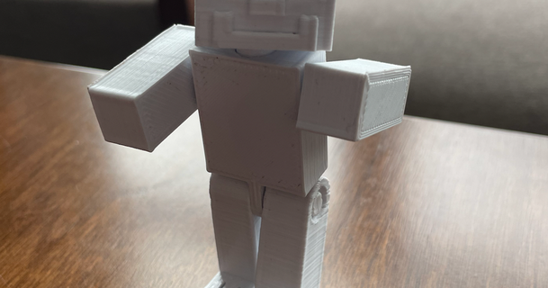 Minecraft steve acción figura nikitalukhanin descargar gratis stl modelo imprimiblescom 3d modelos juguetes juegos cifras estatuas articular juguete 3d print model - Mito3D