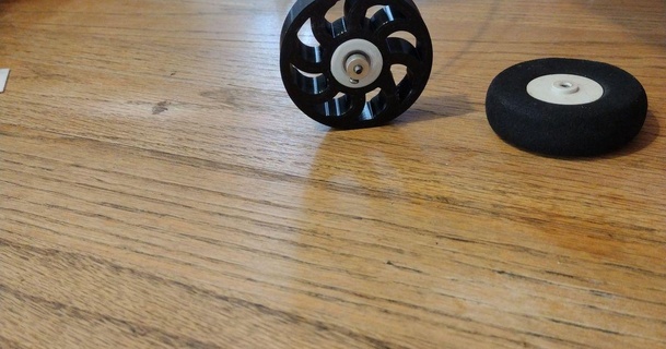 rc airplane wheel 7point4 download free stl model printablescom 3d models hobby & makers robotics eflite rcwheels visionaire 3d print model - Mito3D