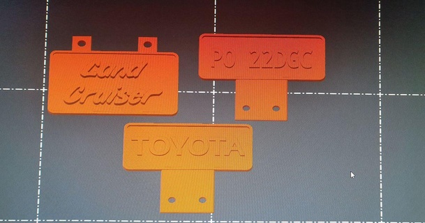 plate dgc toyota damian glaeser download free stl model printablescom 3d models hobby & makers rc robotics 3d print model - Mito3D