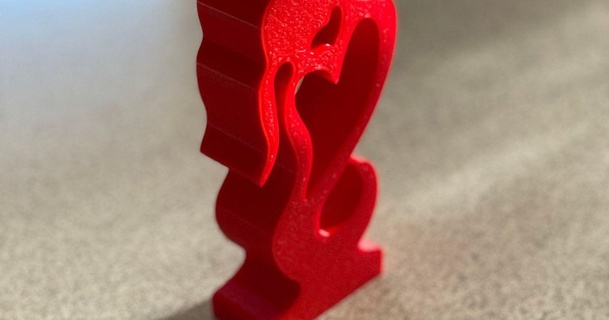 Aşk uçmak indir Bedava stl model printablescom 3d modeller Sanat tasarım heykeller heykel Valentin 3d print model - Mito3D