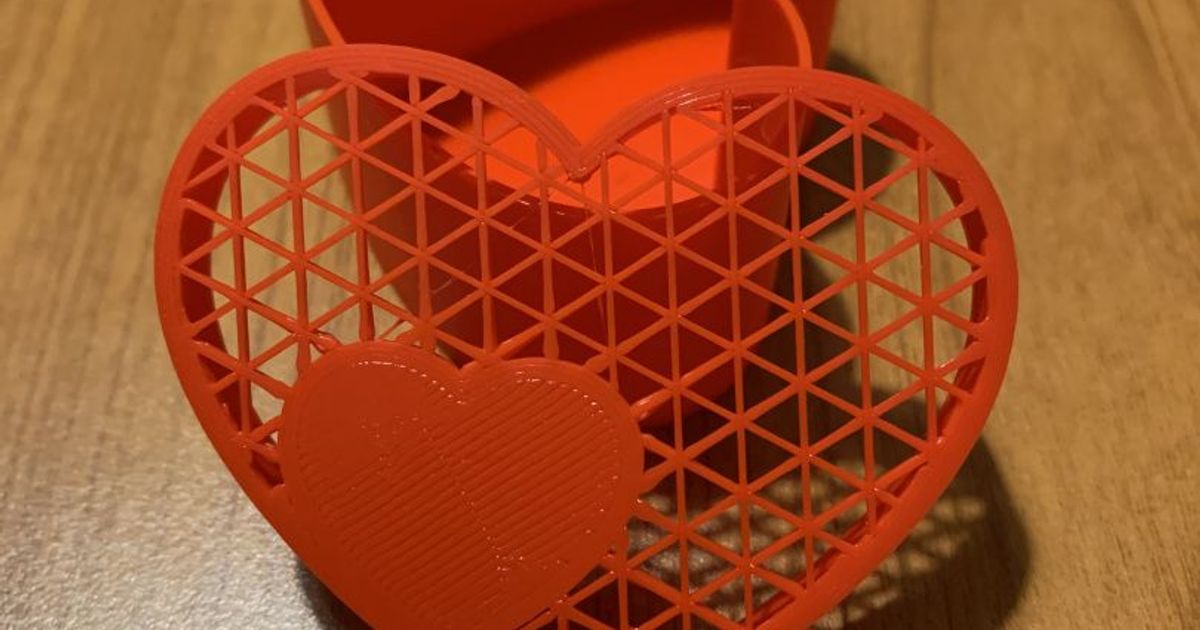 coração caixa voe baixar livre stl modelo printablescom 3d modelos arte Projeto designs namorados 3D print model - Mito3D