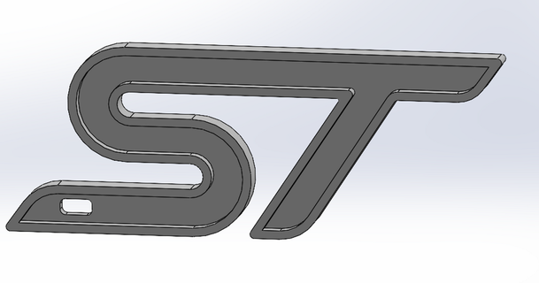 ford st keychain cristian download free stl model printablescom 3d models hobby & makers automotive 3d print model - Mito3D