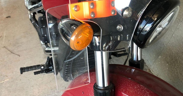 Indien scout vent déflecteur Mike Télécharger libre stl modèle imprimablescom 3d modèles loisir fabricants automobile moto supports pare brise 3d print model - Mito3D