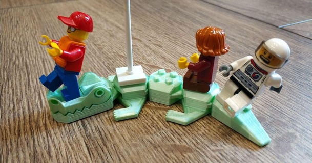 brick flexi gator m81 remix maker81 indir Bedava stl model printablescom 3d modeller oyuncaklar oyunlar bina tuğla esnek Lego lego uyumlu baskı yeri 3d print model - Mito3D