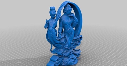 Dom bu 39 er pedro farell descargar gratis stl modelo imprimiblescom 3d modelos Arte diseño esculturas daoísmo hembra inmortal estatua taoísmo 3d print model - Mito3D