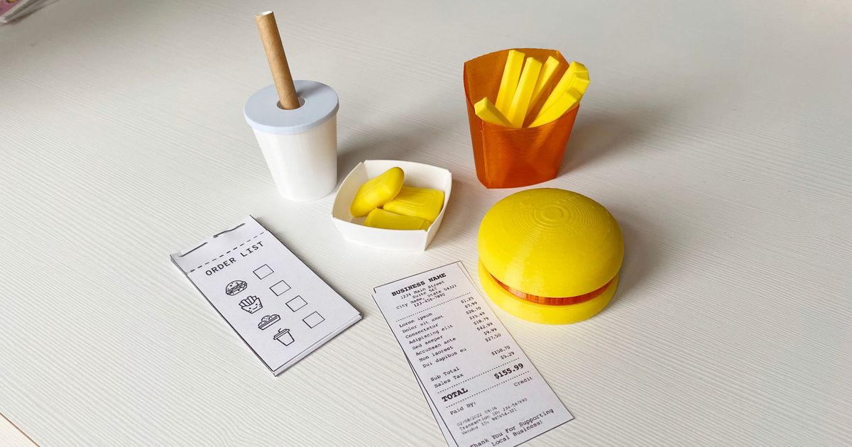 Mcdonald Menü çocuklar andrzejg indir Bedava stl model printablescom 3d modeller oyuncaklar oyunlar Gıda Çocuklar çocuk oyuncakları Mcdonalds 3D print model - Mito3D