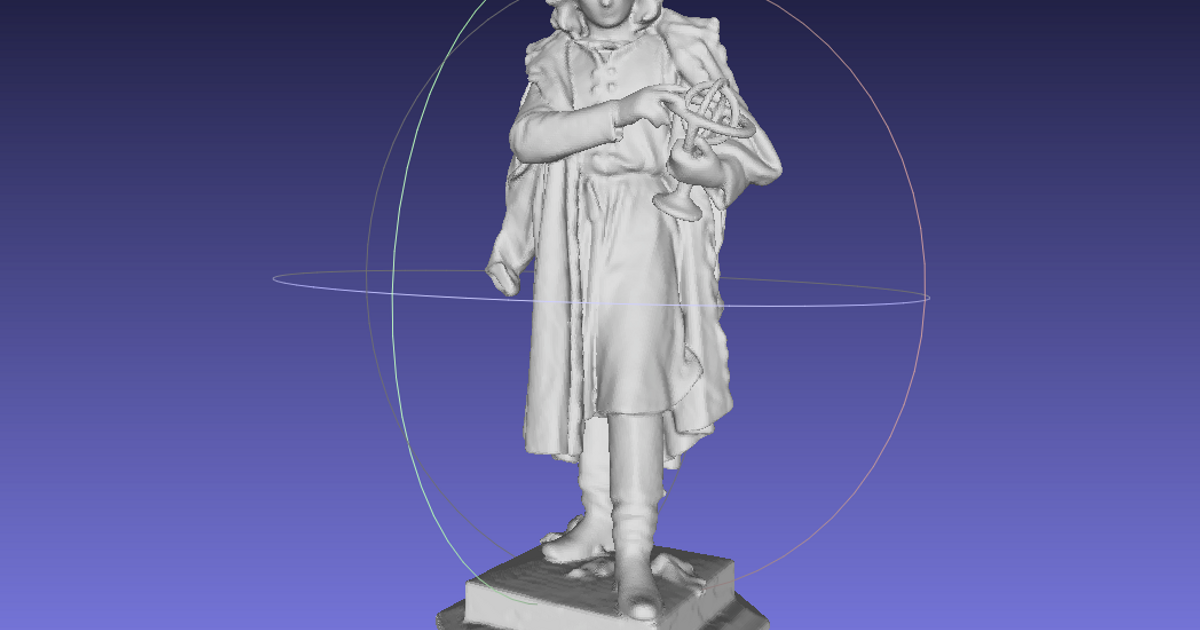 nicolaus copernicus monument peter farell download free stl model printablescom 3d models art & design sculptures statue 3D print model - Mito3D
