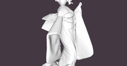 geisha peter adieu Télécharger libre stl modèle imprimablescom 3d modèles art conception sculptures femelle féodal Japon figurine 3d print model - Mito3D