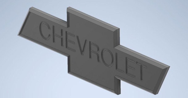 chevy logo ottuso Scarica gratuito stl modello printablescom 3d Modelli passatempo creatori settore automobilistico chevyc10 chevylogo camioncini 3d print model - Mito3D
