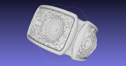 face ring peter farell download free stl model printablescom 3d models fashion accessories cosplay jewlery 3d print model - Mito3D