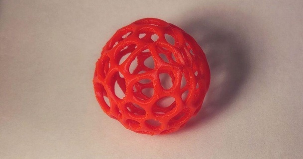 Voronoi top sapuseven indir Bedava stl model printablescom 3d modeller Sanat tasarım heykeller 3dvoronoi Organik şekil tpu 3d print model - Mito3D