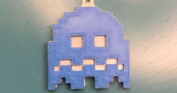 mavi pac man hayalet süs elektrik köfte indir Bedava stl model printablescom 3d modeller ev halkı ekipman 80s oyun makinesi Noel süsleri süsü 3d print model - Mito3D