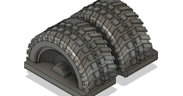 Losi micro deserto caminhão pneu acessório álamo baixar livre stl modelo printablescom 3d modelos passatempo fabricantes rc robótica 3d print model - Mito3D