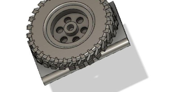 Losi micro deserto caminhão retaguarda pneu álamo baixar livre stl modelo printablescom 3d modelos passatempo fabricantes rc robótica 3d print model - Mito3D