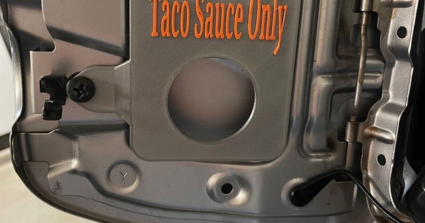toyota tacoma taco sauce gas cap holder desertdave download free stl model printablescom 3d models hobby & makers automotive 3d print model - Mito3D