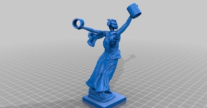 Heimat zeichnet Peter Abschied download frei stl Modell Printablescom 3d Modelle Kostüme Zubehör Requisiten Bleistifthalter Statue 3d print model - Mito3D