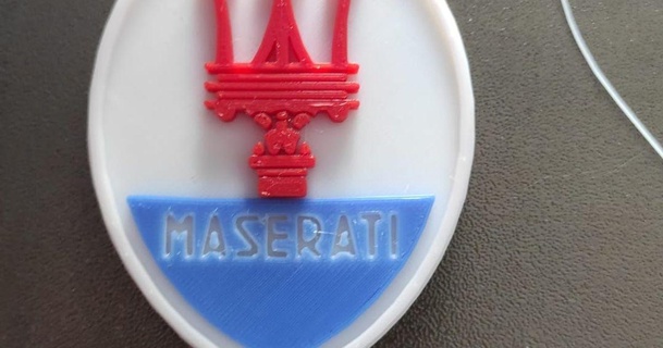 maserati logo hermanos filamento descargar gratis stl modelo imprimiblescom 3d modelos Arte diseño 2d platos logos 3d print model - Mito3D